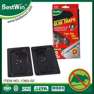 Trampa para ratones de adhesión fuerte no tóxica para el hogar, tablero de pegamento, trampa para ratones pegajosa, tablero de trampa para ratones de plástico con cebo - Product Image 3