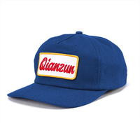 Casquette de baseball 5 panneaux non structurée de haute qualité à visière légère 100 % coton, personnalisable avec votre logo