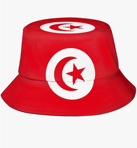 <span class=keywords><strong>Tunisie</strong></span> drapeau seau chapeau hommes femmes Vintage décontracté tout assorti Protection solaire chapeau extérieur pêcheur chapeau - Product Image 1