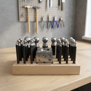 Eagle Stainless Steel Jewelry <b>Tools</b>-Doming Block and Dapping Punches Set for Jewelry <b>Engraving</b> - Product Image 3