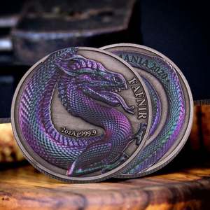 Moneda de desafío de metal 3D chapada en oro de doble cara personalizada, regalo de agradecimiento por el servicio a Dios, Diosa, Jesús, Religión, 28mm - Product Image 4