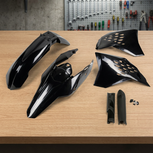 Kit di plastica nera completa per KTM EXC-F 450 accessori per motocicli 2009-2011 - Product Image 2