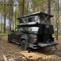 Tente de camion à double couche imperméable à installation simple, 6,5-8 pieds, pour pick-up Dadao Explore, camping et utilisation sur le toit de voiture