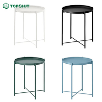Table basse de salon style nordique, plateau en fer amovible, personnalisable pour projets d'appartements, vente en gros