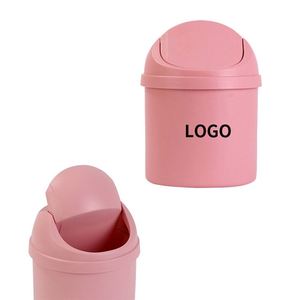 Mini Plastic Desk Trash Can Small Desktop Stand Portable Waste <b>Bin</b> for Office - Product Image 2
