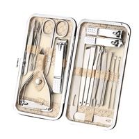 Juego de Manicura de Acero Inoxidable con Múltiples Especificaciones, Kit de Herramientas para el Cuidado de las Uñas en Casa, Juego de Cortaúñas al por Mayor