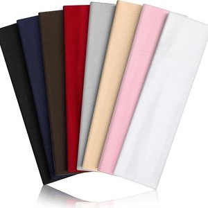 Sport <b>Headbands</b> Polyester Elastic Non Slip Sweatband for Yoga Running Fitness Women 8PCS OEM Custom Logo Low MOQ Hair Band - Product Image 1
