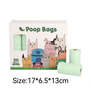 Sacs à déjections canines biodégradables verts, étanches et parfumés, avec LOGO GRATUIT, EPI/D2W+HDPE - Product Image 4