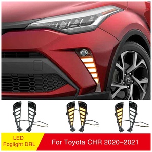 Ensemble de feux antibrouillard <span class=keywords><strong>avant</strong></span> avec cadre et <span class=keywords><strong>bouton</strong></span> de relais pour Toyota C-HR 2019 2020 2021, phare antibrouillard de conduite - Product Image 2
