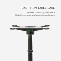 Pied de table en fonte de fer en forme de X, hauteur 1000 mm, pour bar (E9600)