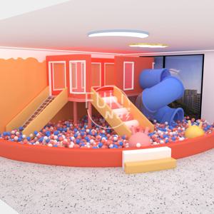 Gute Qualität Kunden spezifisches Design Kommerzielle Kunststoff rutschen Softplay-Sets Kinder-Indoor-Spielplatz mit Ball grube - Product Image 1