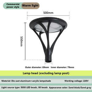 Al Aire Libre paisaje Parque calle Jardín luz al aire libre moderno IP65 impermeable LED jardín poste Luz de calle - Product Image 6