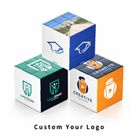 Cube magique 3x3 personnalisé OEM ODM avec logo, impression UV, plastique ABS, puzzle promotionnel, cadeau en gros