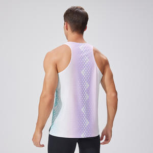 Chaleco Deportivo sin Mangas para Hombre, Chaleco Deportivo Estampado, Chaleco para Fitness, Tenis, Running, Transpirable, Ligero y de Secado Rápido - Product Image 4