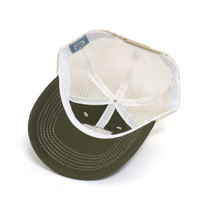 Bonne qualité personnalisé tissé Patch Logo été extérieur respirant Gorras hommes chapeaux de pêche Vintage 112 6 panneau coton casquettes de camionneur - Product Image 5