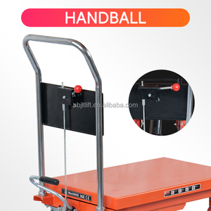 Plataforma Elevadora Manual de Tijera Simple PT300B JT300B 300KG 0.9M, Plataforma Móvil Hidráulica de Elevación 815x500mm - Product Image 2