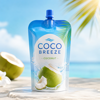 Sachets Doypack personnalisables avec bec verseur, qualité alimentaire, pour jus de noix de coco, jus de litchi et autres jus de fruits mélangés