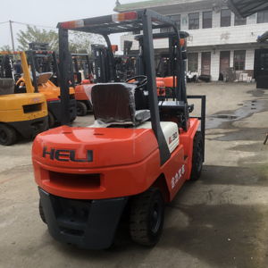 Chariot élévateur diesel automatisé robuste d'origine Heli Smart avec pneus pleins, d'occasion, 3 tonnes, tout-terrain, garantie 1 an - Product Image 2