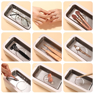 Mini Xách Tay USB Powered Điều Khiển Cảm Ứng Kỹ Thuật Số Hẹn Giờ Siêu Âm Đồ Trang Sức Cleaner Máy Giặt 45Khz Xe & Đồng Hồ Làm Sạch - Product Image 6