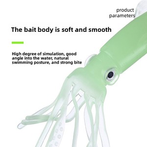 Esca <span class=keywords><strong>Artificiale</strong></span> Luminosa in PVC di Alta Qualità, 10cm 9.5g, a Forma di Polpo/Calamaro, <span class=keywords><strong>per</strong></span> Pesca in Mare Aperto da Barca - Product Image 2