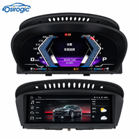 Compteur de vitesse numérique 12,3 pouces et lecteur DVD de voiture Android 8,8 pouces avec CarPlay sans fil et Android Auto pour BMW Série 5 E60 CCC 2005-2010