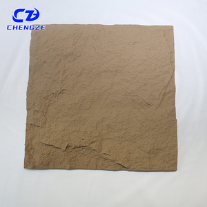 Cze קל משקל pu אבן צד כפול חומר צמנט לבן חלול 3d pu אבן קיר עבור קישוט קיר - Product Image 2