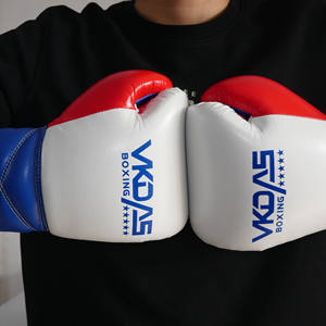 Guantoni da Sparring Leggeri <span class=keywords><strong>WKA</strong></span> Tie Trophy con Nastro Blu Marrone, Zebra, Thaismai, Onyx, Oro, Dropshipping, Inners, Lilla, Krace - Product Image 1