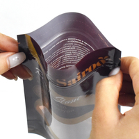 Sachet Doypack Personnalisé avec Fenêtre Transparente, Doré Brillant, Refermable à Fermeture Éclair, pour Chocolats, Bonbons et Confiseries, OEM
