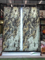 Life1996 Design moderne feuille de placage d'ardoise naturelle ultra-mince surface brossée imperméable panneau mural de carreaux flexibles translucides
