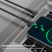 Câble de charge rapide tressé Type-C vers Type-C 60W OD5.2 avec logo personnalisé, conducteur en cuivre pur pour téléphone portable et ordinateur portable