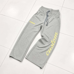 Pantalones Deportivos Personalizados para Hombre, Cintura Elástica con Cordón, Corte Holgado Informal, Doble Cintura, Estampado, Joggers de Algodón - Product Image 2
