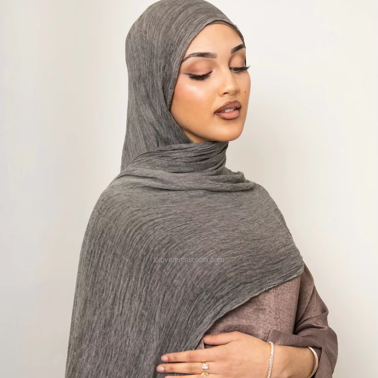 viscose crinkle hijab