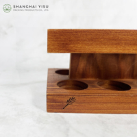 Présentoir en bois de haute qualité pour tubes en verre supports en bois imprimés ou gravés avec votre logo