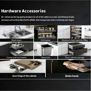 Armoires de cuisine <span class=keywords><strong>EGGER</strong></span> Aegpobar Baltic Blue Premium avec îlot - Product Image 5