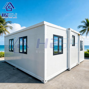 Casa Contenedor Prefabricada Moderna HESHI, Espacio de Vida Rectangular Blanco, 20 Pies x 40 Pies, Casa Pequeña Expandible - Product Image 2