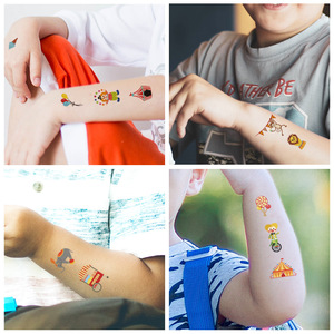 Suministros de Circo, Tatuajes Temporales Coloridos Personalizables <span class=keywords><strong>para</strong></span> Niños y <span class=keywords><strong>Niñas</strong></span>, Resistentes al Agua, Divertidos <span class=keywords><strong>para</strong></span> Fiestas - Product Image 2