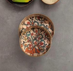 Bandeja rectangular de alta calidad, juego de regalos para decoración de fiestas, vajilla, servicio de bebidas, sala de estar, hecho a mano, precio al por mayor - Product Image 2