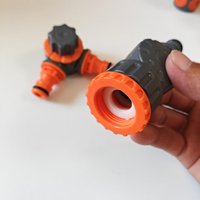 Raccord rapide souple en plastique 1/2 pouce pour tuyau d'arrosage avec arrêt d'eau
