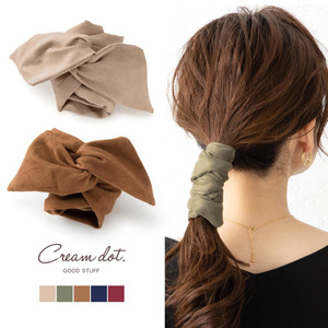 Japanese style solid color hairband for women, hair <b>tie</b> for ponytail, headband, hair rope, Mori style wide and cute wire velvet - Product Image 1