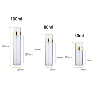 Flaconi <span class=keywords><strong>Spray</strong></span> Vuoti in PET Trasparente da <span class=keywords><strong>50</strong></span>, 80, 100ml Personalizzati per Cosmetici, Bottiglie <span class=keywords><strong>Spray</strong></span> per Tonico con Tappo Dorato - Product Image 3
