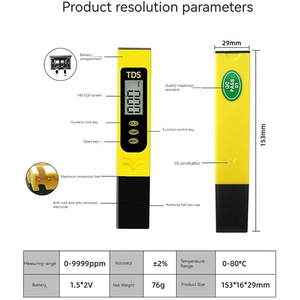 Digital TDS Meter <strong>Pen</strong>, 0-9990 Ppm Water Hardness <strong>Tester</strong> for Drinking Water, Aquarium &amp; Hydroponics - Product Image 3