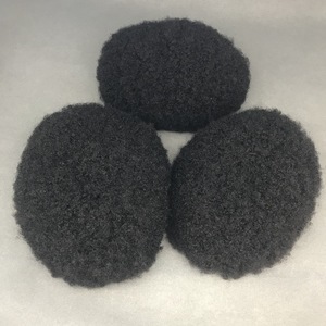 Parrucchino MONO da uomo, <span class=keywords><strong>capelli</strong></span> ricci afro, <span class=keywords><strong>extension</strong></span> ricci esplosivi, interamente intrecciato a mano, modello CC89, disponibile su le principali piattaforme internazionali - Product Image 3
