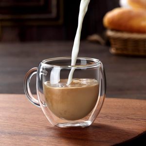 Verres à expresso et à latte, tasses à double isolation, tasses Demitasse, tasses à double paroi pour machine à expresso - Product Image 5