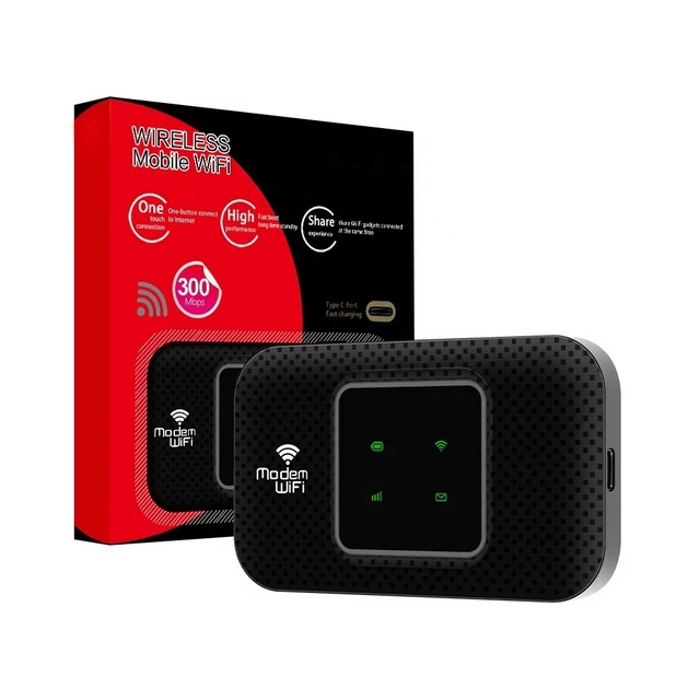 USB Type-C Plug 4G LTE MIFI Portable Wi-Fi Router 300Mbps External Car Router with Sim Card for Laptop Stock Product in Russia