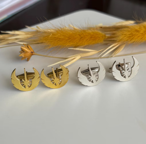 Boutons de manchette <span class=keywords><strong>Star</strong></span> <span class=keywords><strong>Wars</strong></span> Jedi Order en acier inoxydable poli miroir, cadeau unique pour fans de films de science-fiction, accessoire pour garçons d'honneur, bijoux geek pour hommes - Product Image 4