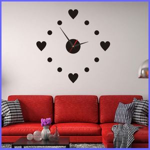 DIY Wall Sticker <b>Clock</b> Creative Heart Dot DIY Acrylic Mute <b>Digital</b> <b>Clock</b> Quartz Watches for Home Office Decoration Gifts - Product Image 3