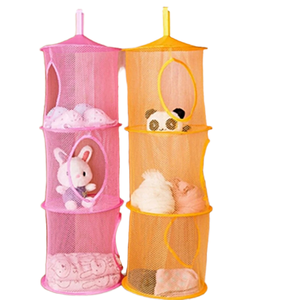 Organizador Moderno de 3 Niveles para Colgar, Diseño de Tela Ecológica con Bolsas Comprimidas al Vacío para Sala de Estar - Product Image 4