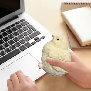 Jouet à presser en silicone jaune fait main, en forme de poulet géant, poussin mignon, poule Taba, cadeau amusant, poussin moelleux - Product Image 5