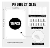 Ébauches de signalisation en métal par sublimation 8x12 pouces, ébauches de sublimation en aluminium avec trous vis bricolage photo de signe pour extérieur intérieur