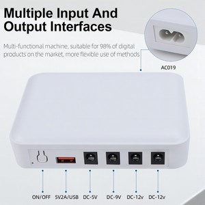 Mini trực tuyến <span class=keywords><strong>UPS</strong></span> Wi-Fi liên tục cung cấp điện CCTV Camera Router 6000mAh DC 12V lithium có thể thay thế pin 10KVA AC - Product Image 4